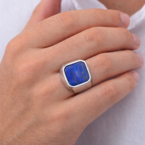 ANEL MASCULINO LÁPIS LAZÚLI